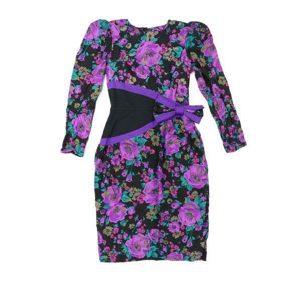 Leslie Lucks Dresses & Skirts - VTG 80s 90s Leslie Lucks 10 Long Sleeve Dress